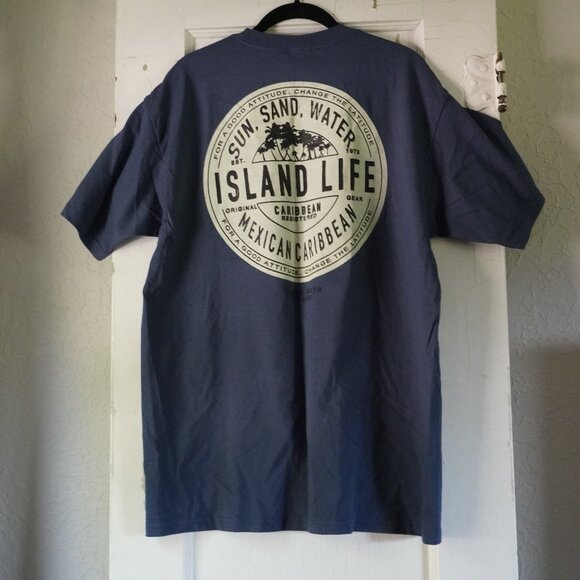 NWOT Costa Maya Mexico Island Life Tee Size Large Mens - Picture 1 of 8